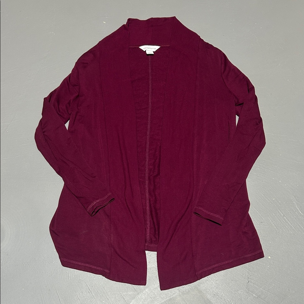 Liz Claiborne Plum / Maroon Colored Cardigan (Women’s Small)